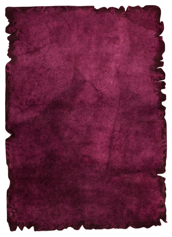 Hand Tufted Purple Wool Area Rug