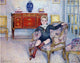 Henri Lebasque A Young boy in an interior - 21" x 28" Premium Canvas Print