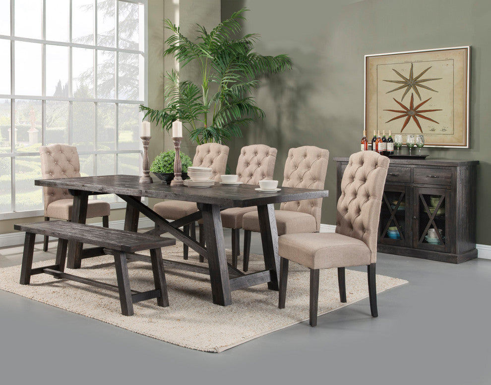 Newberry Extension Dining Table, Salvaged Grey