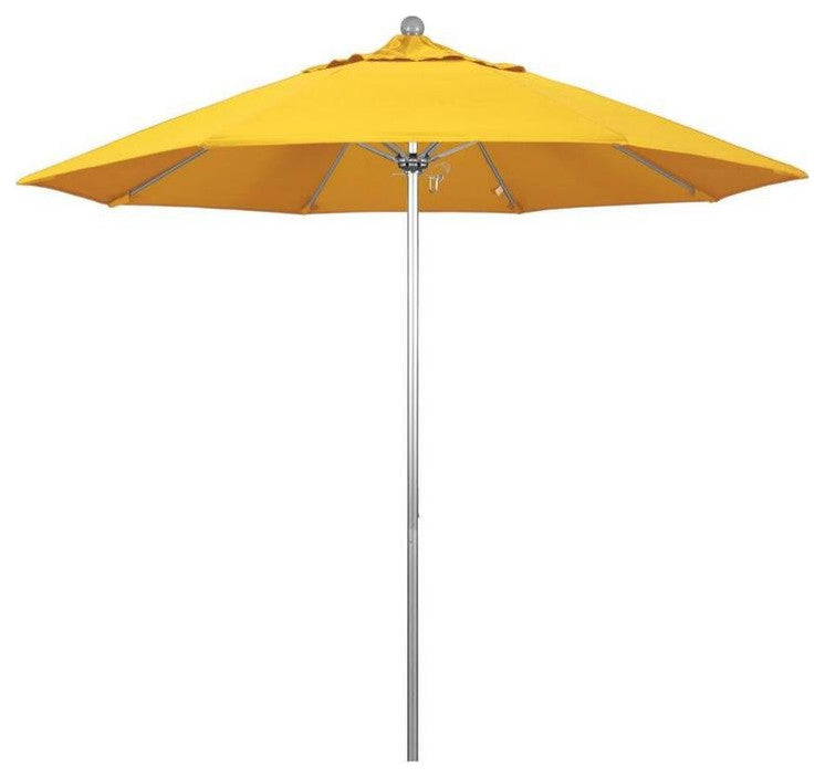 9' Venture Series Patio Umbrella With Sunbrella 1A Sunflower Yellow Fabric