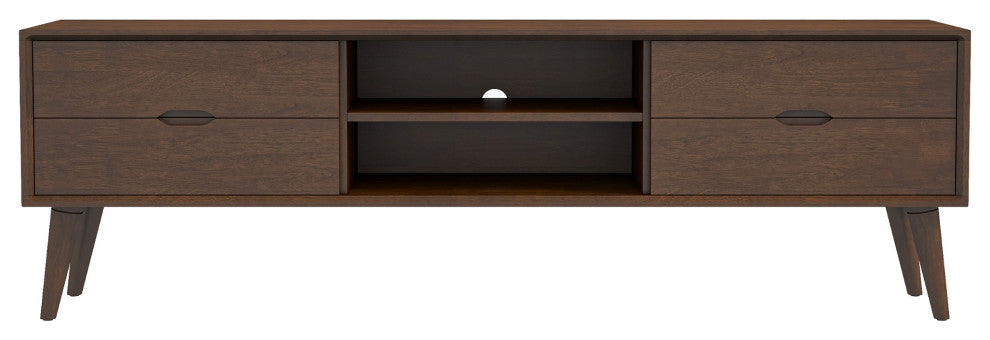 Benjamin Mid-Century Modern Solid Wood TV Stand With 6 storage cabinet
