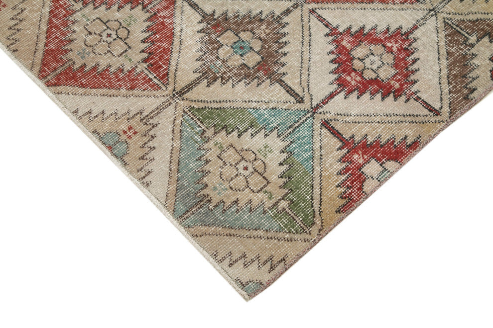 Rug N Carpet - Handwoven Turkish 3' 10'' x 7' 0'' Rustic Vintage Rug