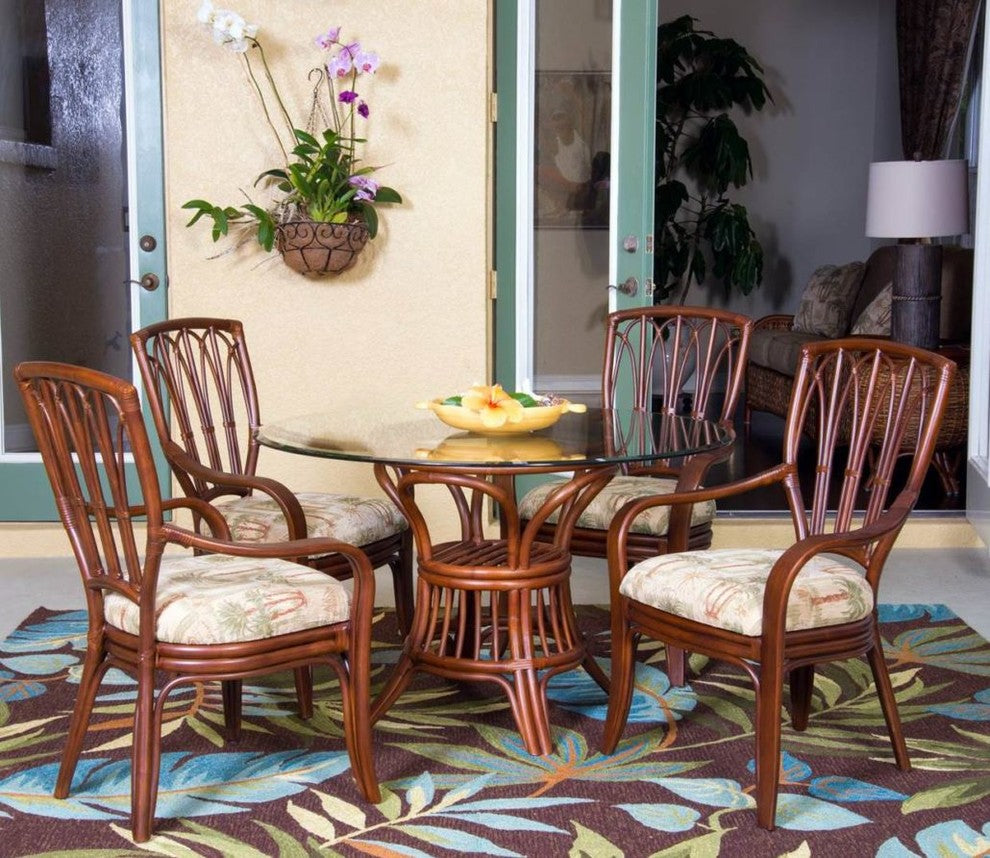 Cuba Dining Arm Chair In Sienna With Embree Noir