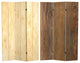 6' Tall Double Sided Wood Grain Canvas Room Divider