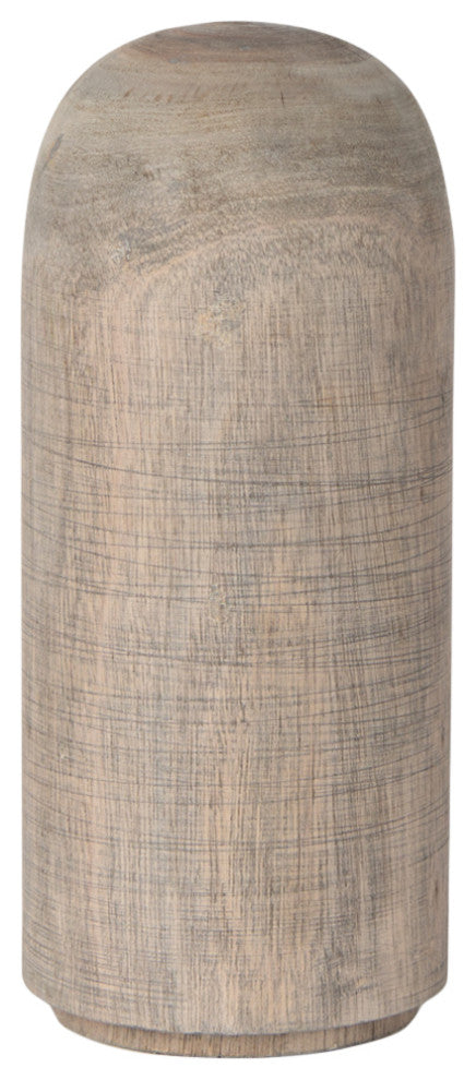 Knox Medium Gray-Wash Wood Decorative Object