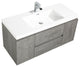 ALMA-PRE 48"³ CEMENT GREY WALL MOUNT VANITY WITH WHITE SINK