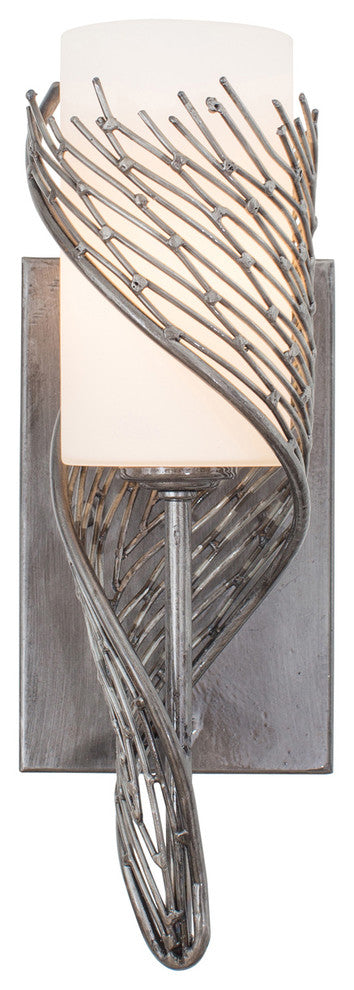 Flow 1-Light Right Wall Sconce, Steel