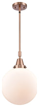 INNOVATIONS LIGHTING 447-1S-SN-G201-10 Beacon Mini Pendant, Antique Copper