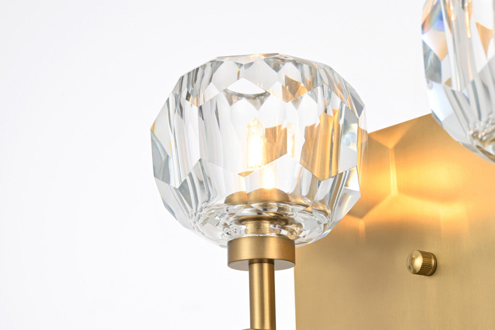 4 Light Wall Sconce, Gold