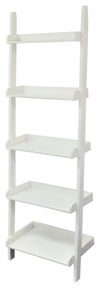 White Leaning Ladder Shelf