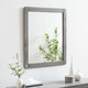 Frame Wall Mirror, Wood, Gray, Modern Farmhouse, Bedroom Living Room