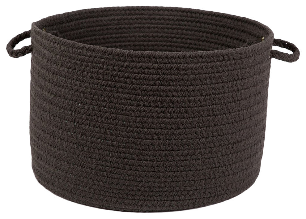 Rhody Rug Wear Ever Brown Velvet Poly 18"X12" Basket