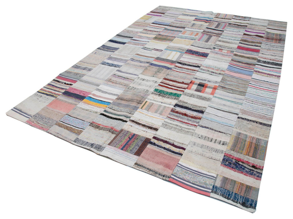 Rug N Carpet - Handmade Anatolian 7' 5'' x 11' 7'' Rustic Patchwork Kilim Rug