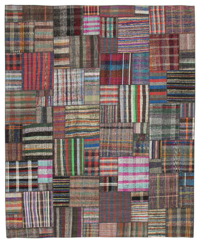 Rug N Carpet - Handmade Anatolian 10' 10'' x 13' 2'' Rustic Patchwork Kilim Rug