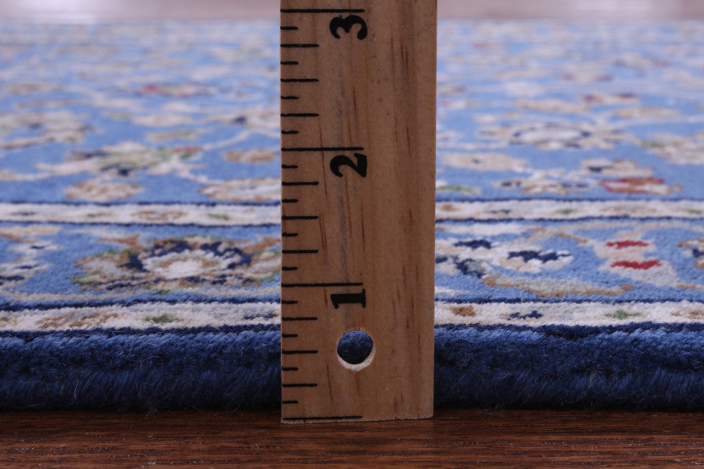 Runner Persian Nain Hand Knotted Wool & Silk Rug 2' 9" X 27' 3" - Q13116