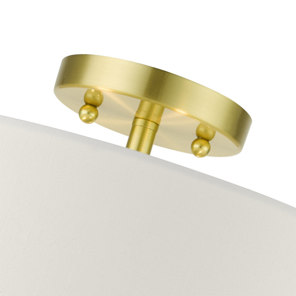 Satin Brass Timeless, Transitional, Versatile, Semi Flush
