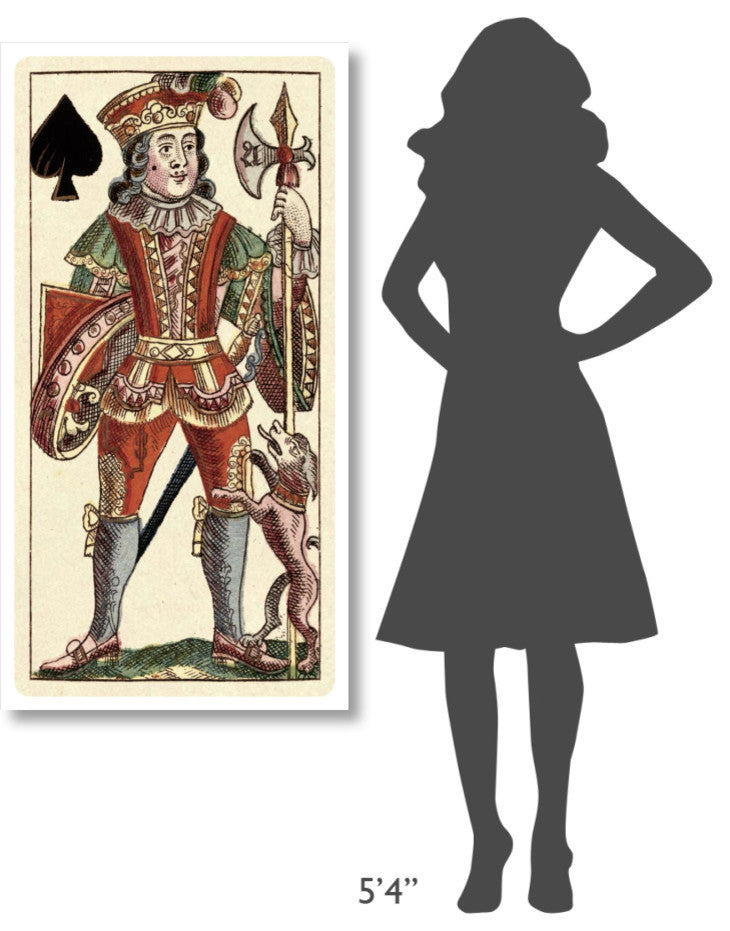 "Knave of Spades (Bauern Hochzeit Deck)" Paper Art, 26"x50"