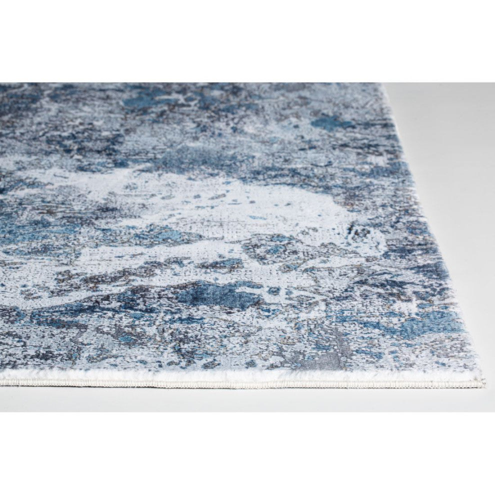 KAS Roxy 2804 Gray/Blue Galaxy Area Rug, 6'x9'