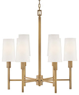 Hinkley Lighting 46455 Fenwick 6 Light 28"W Chandelier - Heritage Brass