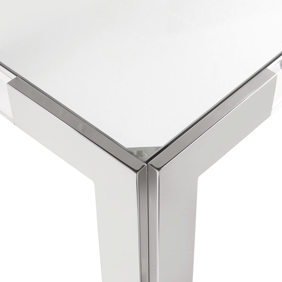 Casper Dining Table, Chrome