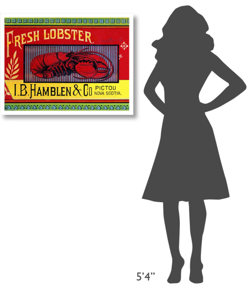 "Fresh Lobster" Digital Paper Print by Retrolabel, 32"x25"