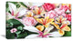 Beautiful Sugar Flower Decoration, Flower Artwork on Canvas, 32"x16"