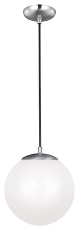 Generation Lighting Lighting 1-Light Pendant, Satin Aluminum