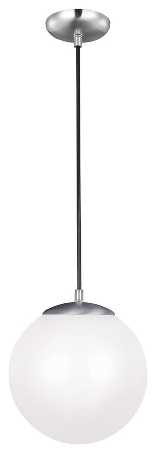 Generation Lighting Lighting 1-Light Pendant, Satin Aluminum