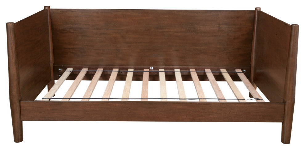 Flynn Mid Century Modern Twin Size Day Bed, Walnut