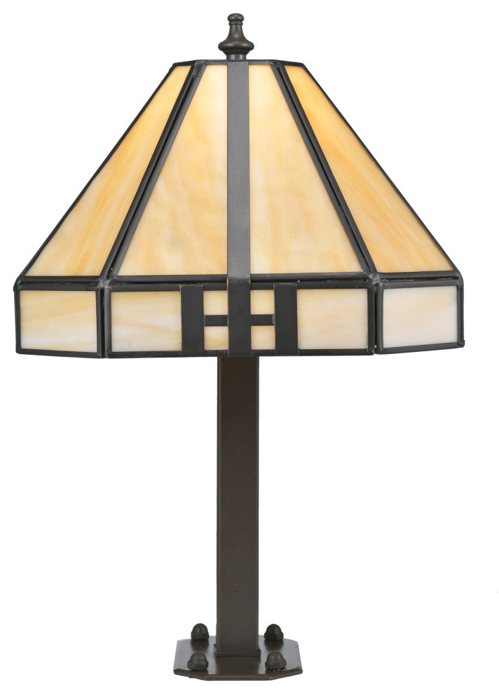 15"H Geometric Newel Post Mount
