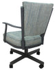 Montana Swivel Metal Dining Caster Chair Reading Base, Watusi Aquatint, Gray