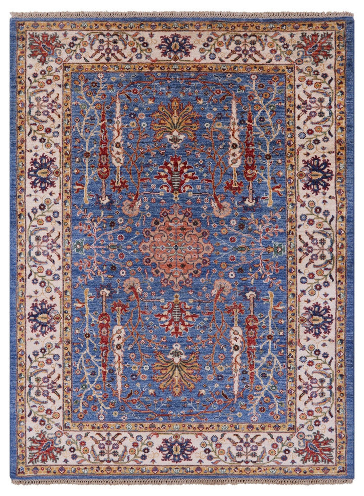 Persian Ziegler Handmade Wool Rug 5' 0" X 6' 8" Q7738
