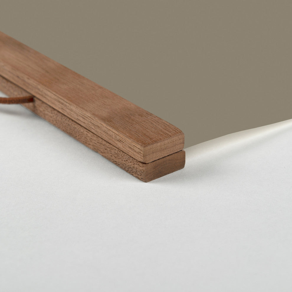 Tis the Season Taupe 16x16 Teak Hanging Canvas