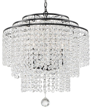 Gabrielle 6-Light Matte Black Chandelier
