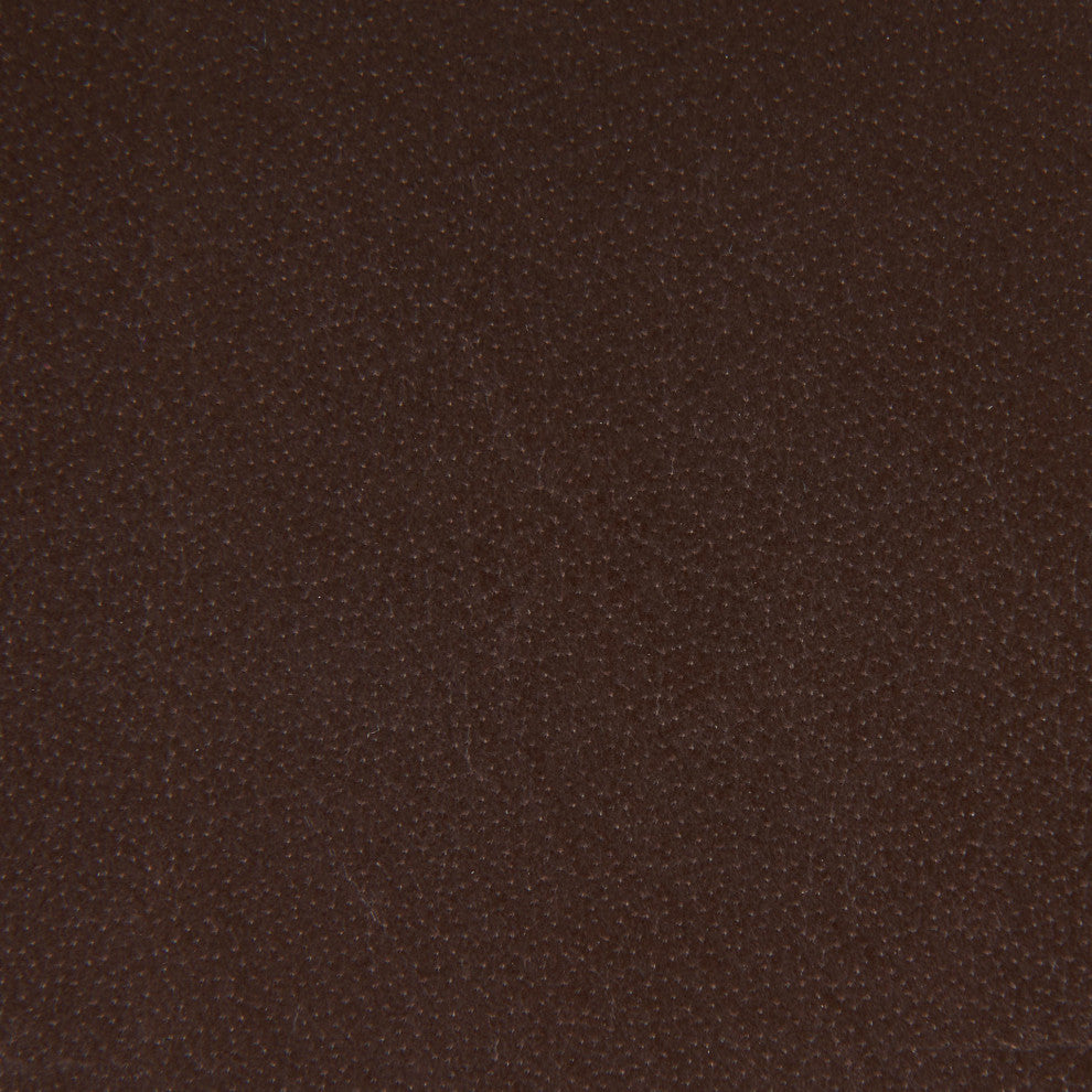 Clarissa Dark Brown Woven Leather Seat with Black Iron Frame Counter Stool