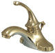 Kingston Brass 4" Centerset Bathroom Faucet, Polished Brass