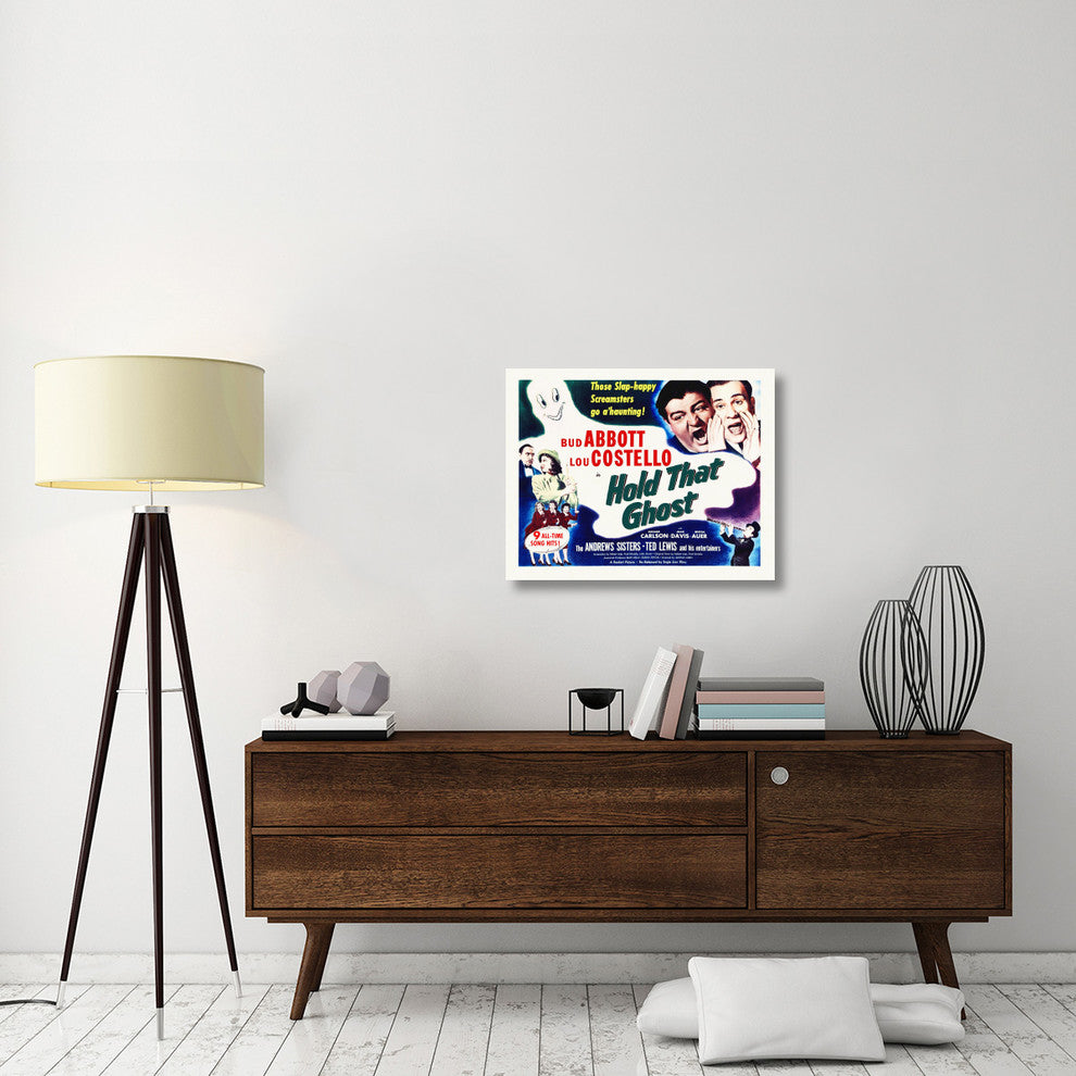 "Abbott & Costello - Hold That Ghost" Canvas Giclee, 30"x24"