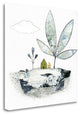"Litter Terrarium Houses" By Sarah Ogren, Giclee Print on Gallery Wrap Canvas