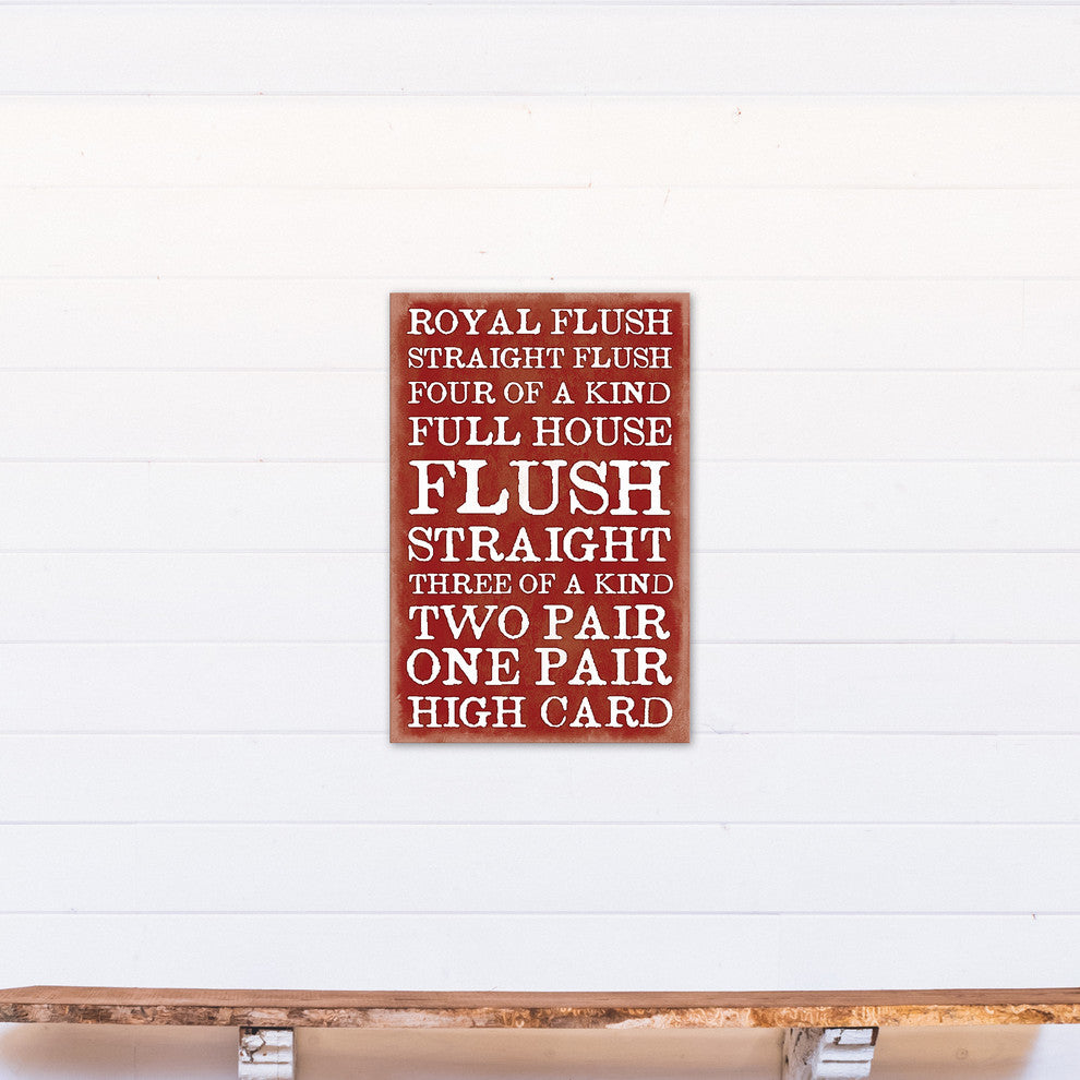 Poker Sayings 20x30 Print on Canvas