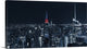"Blue Empire by Night" Wrapped Canvas Art Print, 30"x16"x1.5"