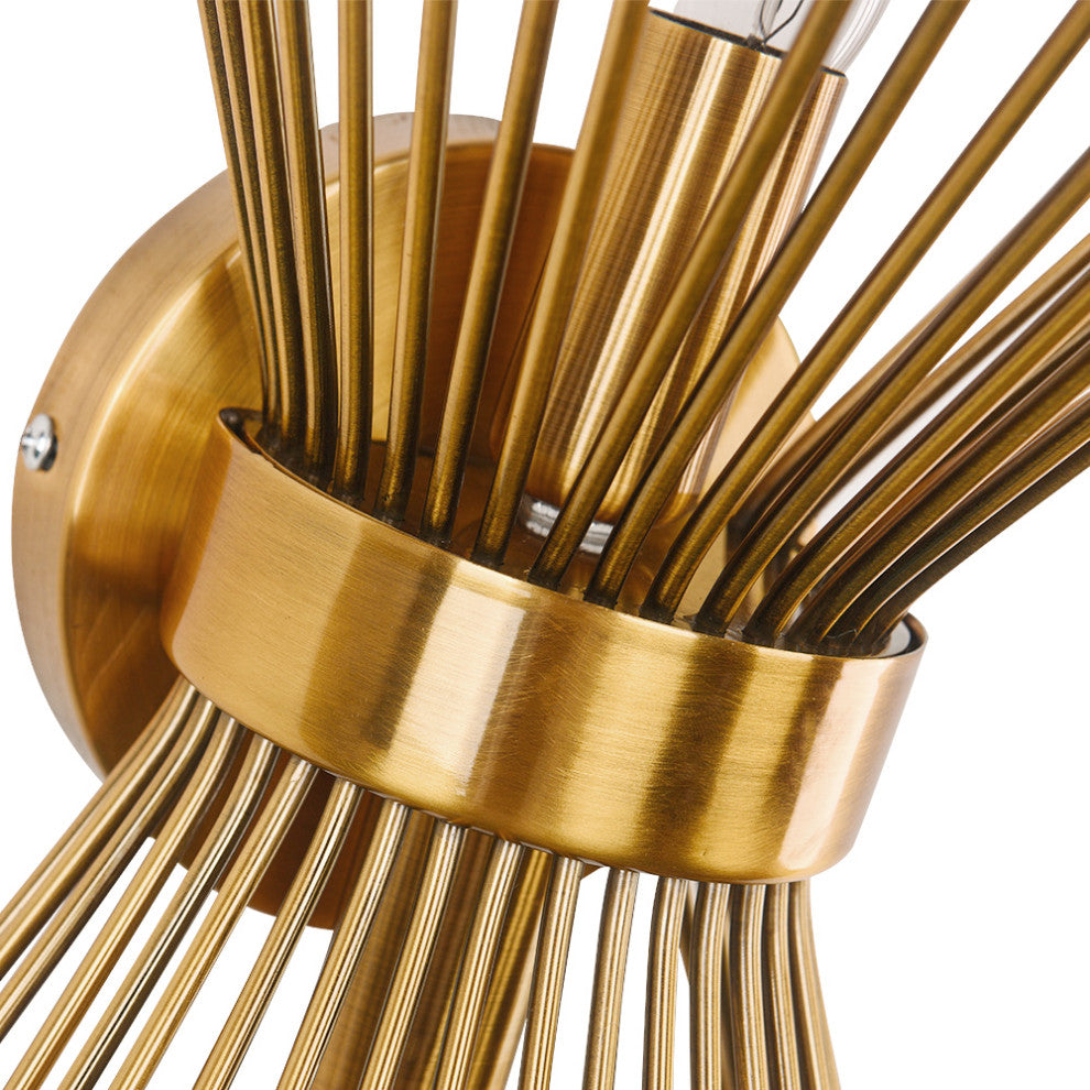 2 Light Starburst Wall Sconce