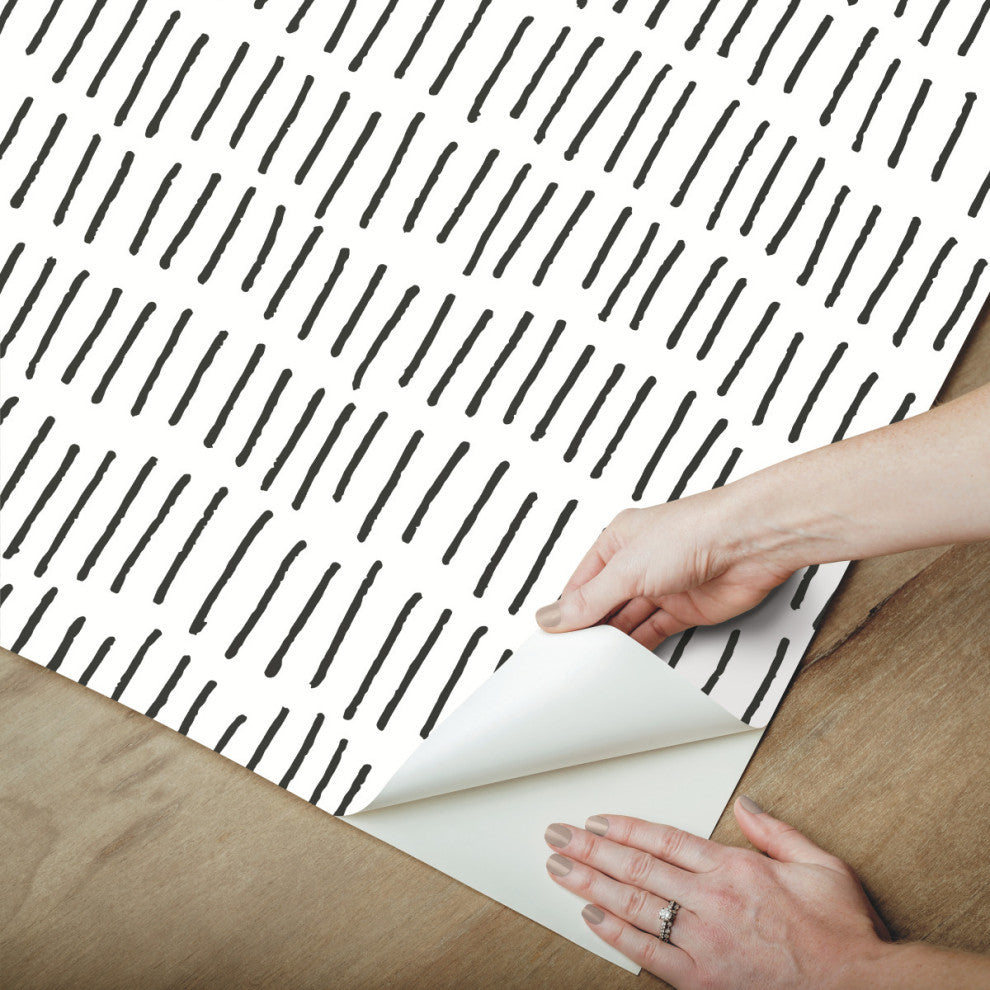 Tick Marks Peel and Stick Wallpaper