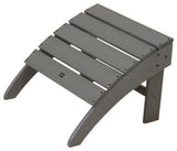 Polywood South Beach Adirondack Ottoman, Slate Gray