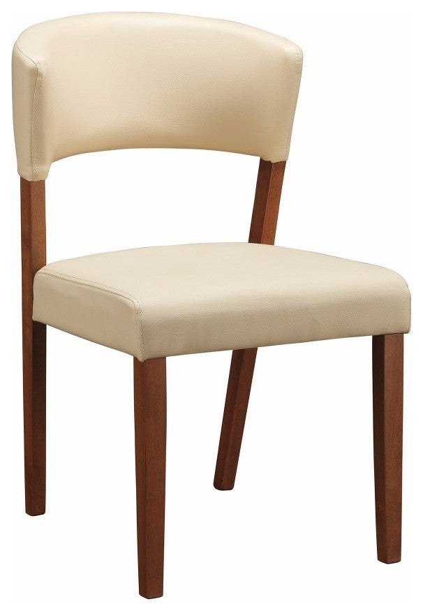 Alluring Dining Side Chair, Cream, Set of 2