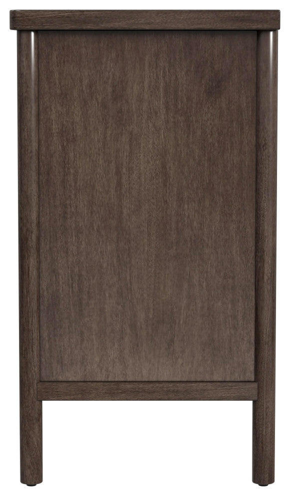 Lennon 3 Drawer Rounded Leg Dresser, Soft Brown