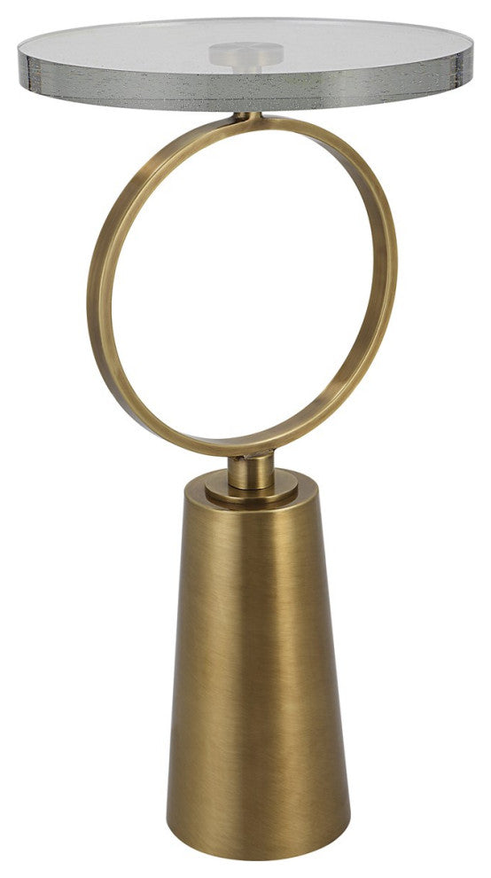 Uttermost Ringlet Brass Accent Table 25178