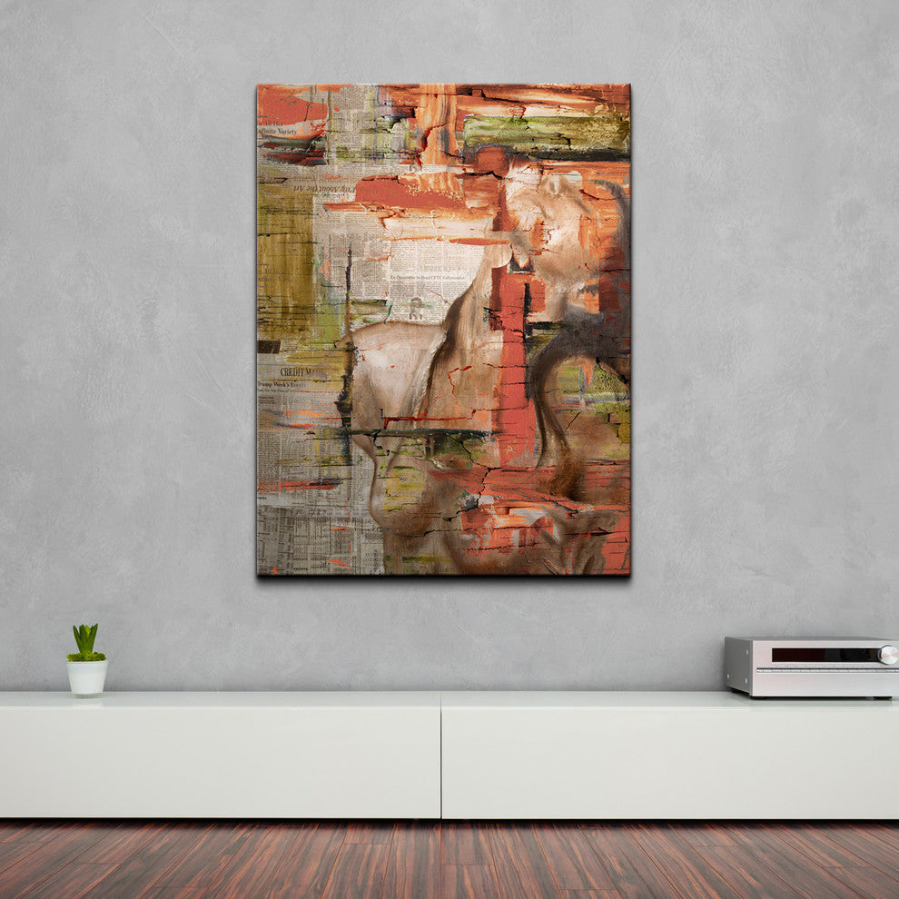 Abstract Girl Oversized Canvas Wall Art