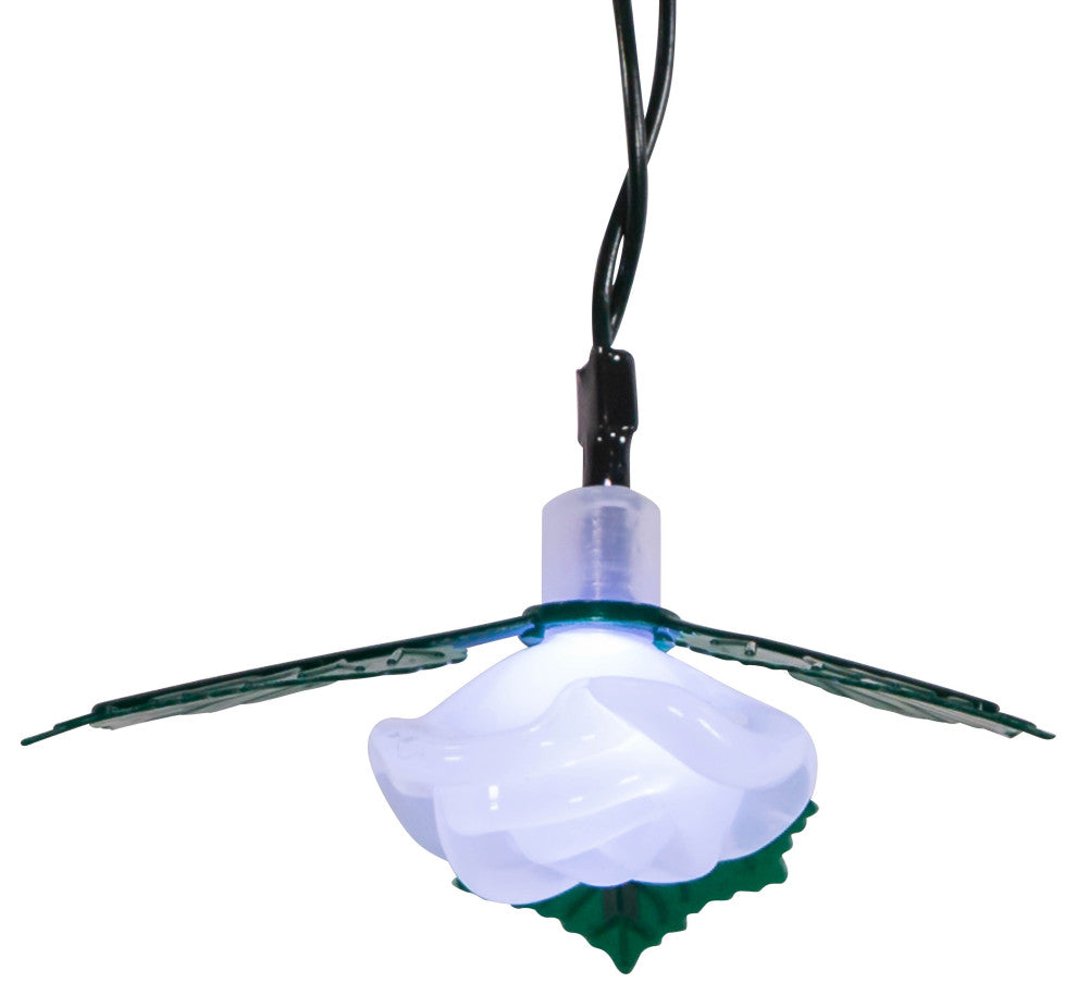 UL 10 Light, Cool White Frost White Rose Light Set