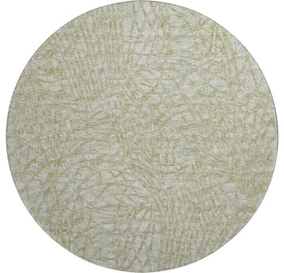 Premium Machine Washable Mayfield AMF35 Sage 8' x 8' Round Rug