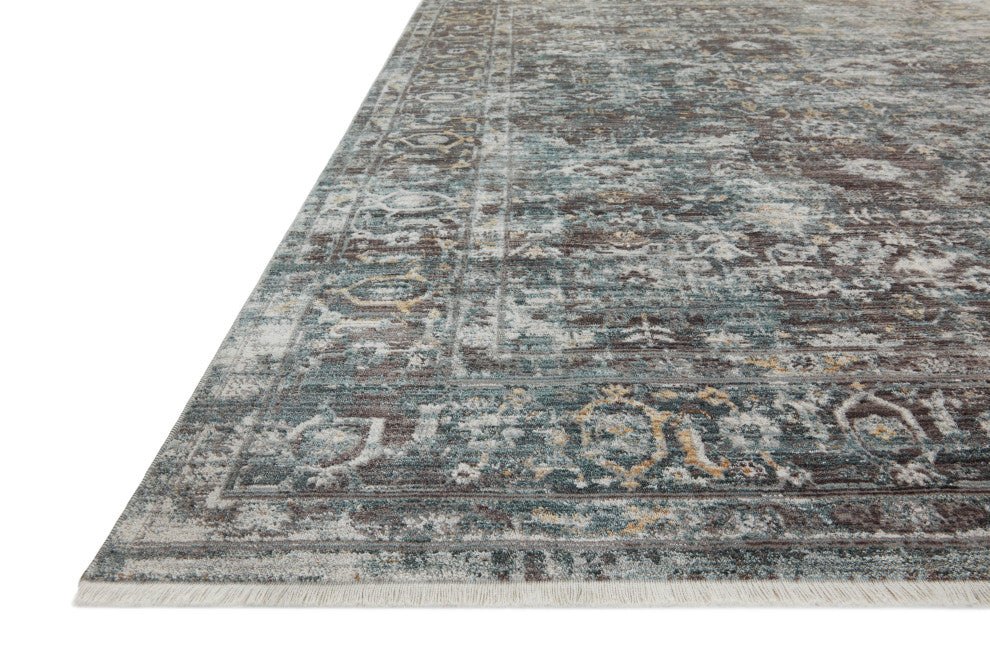 Loloi Bonney Slate / Teal 2'-0" x 3'-0" Area Rug